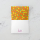 Pananassekrucht Zomer 1e verjaardag Thema anananie Kaart (Binnen)