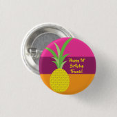 Pananassekrucht Zomer 1e verjaardag Thema anananie Ronde Button 3,2 Cm (Voorkant /achterkant)