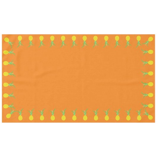 Pananassekrucht Zomer 1e verjaardag Thema anananie Tafelkleed (Voorkant (Horizontaal))
