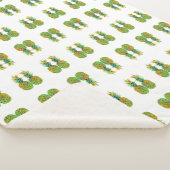 Pananasselpatroon CUTE Paar Sherpa Deken (3/4)