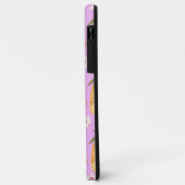 Pananassische retrospectieve tropische druk op lil Case-Mate iPhone case (Achterkant/links)