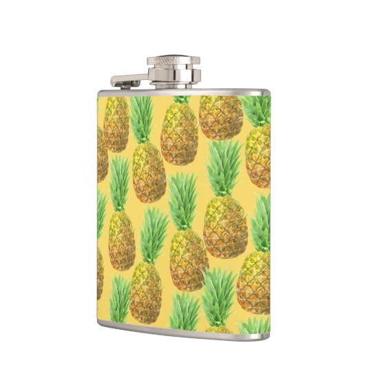 Pananassispatroon waterverf heupfles (Links)