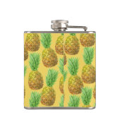 Pananassispatroon waterverf heupfles (Achterkant)