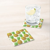 Pananassispatroon waterverf kartonnen onderzetters (Insitu)