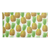 Pananassispatroon waterverf kussensloop (Achterkant-Rechts)