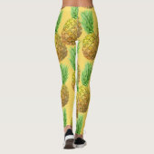 Pananassispatroon waterverf leggings (Achterkant)