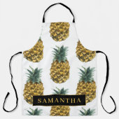 Pananassolpatroon met tropische Waterverf, met naa Schort (Voorkant)