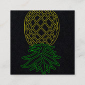 Pananekwinger-oproepkaart Vierkante Visitekaartje (Achterkant)