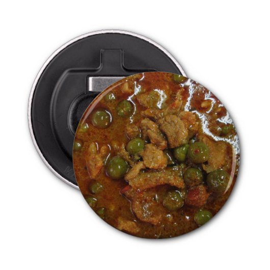 Panang Thai Curry [พ ะ แ ง] ... Thailand Street Fo Button Flesopener (Voorkant)