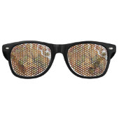 Panang Thai Curry [พ ะ แ ง] ... Thailand Street Fo Retro Zonnebril (Voorkant)