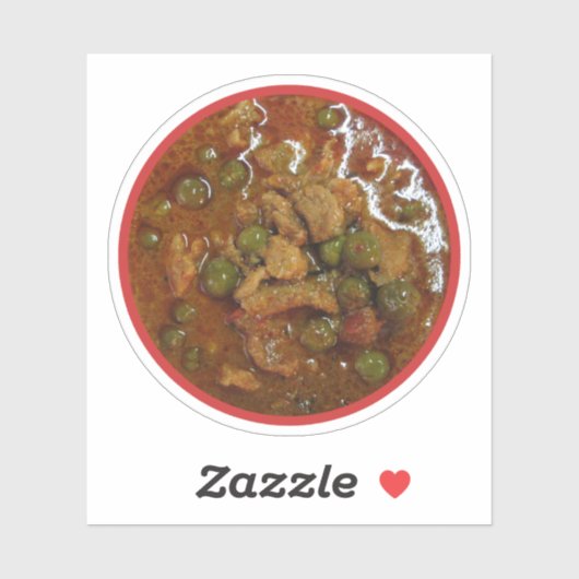 Panang Thai Curry [พ ะ แ ง] ... Thailand Street Fo Sticker (Vel)