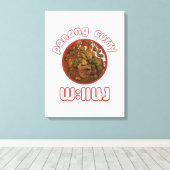 Panang Thai Curry ... Thailand Street Food Canvas Afdruk (Insitu (Houten vloer))