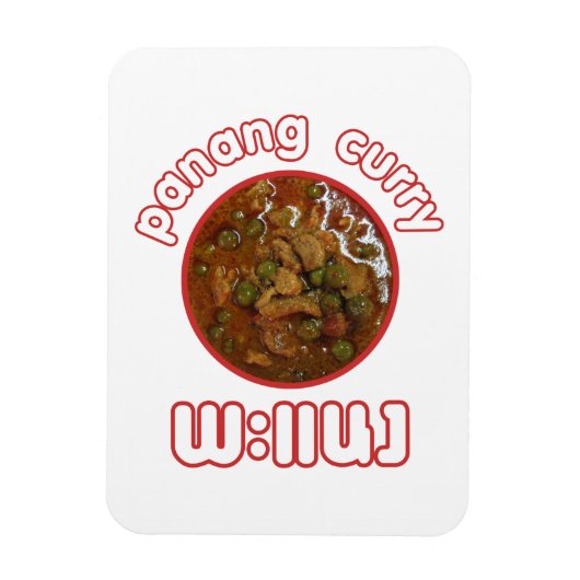 Panang Thai Curry ... Thailand Street Food Magneet (Verticaal)