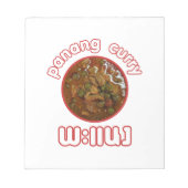 Panang Thai Curry ... Thailand Street Food Notitieblok (Voorkant)