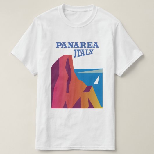Panarea Italië —  zeilposter T-shirt (Design voorkant)