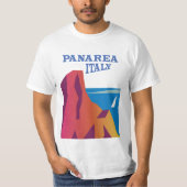 Panarea Italië —  zeilposter T-shirt (Voorkant)