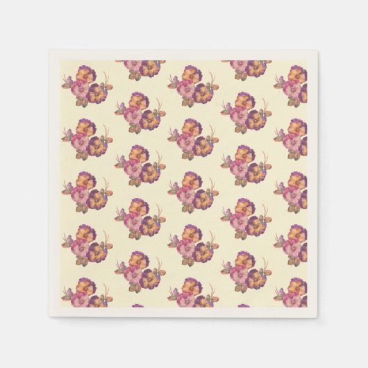  Panasje Bloeit Papier Servet (Voorkant)