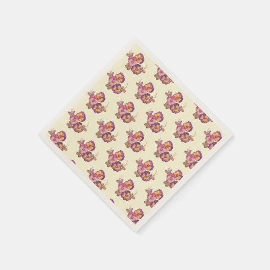  Panasje Bloeit Papier Servet (Hoek)
