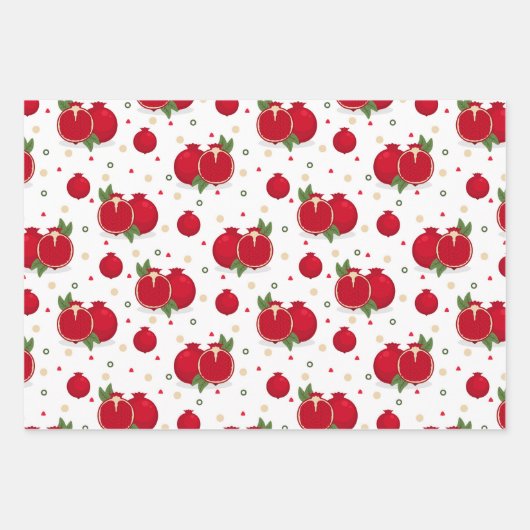 Panassap Pomegranate Pear Wrapping Paper Set van 3 (Voorkant 2)