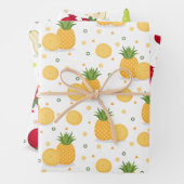 Panassap Pomegranate Pear Wrapping Paper Set van 3 (In situ)