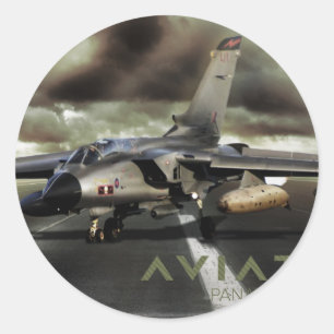 Panavia Tornado Jet Fighter Ronde Sticker