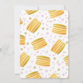 Pancake and Pajamas Birthday Invitation PJ's Party Kaart (Achterkant)