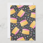Pancake and Pajamas Birthday Invitation PJ's Party Kaart (Achterkant)