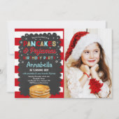 Pancake and Pajamas Birthday Invitation PJ's Party Kaart (Voorkant)