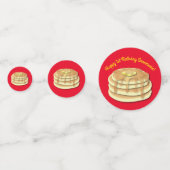 Pancake Birthday Party Flapjack Cute Kinder Confetti (Achterkanten)