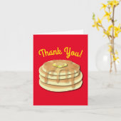 Pancake Birthday Party Flapjack Cute Kinder Kaart (Gele Bloem)