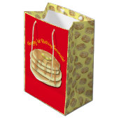 Pancake Birthday Party Flapjack Cute Kinder Medium Cadeauzakje (Voorkant Gekanteld)