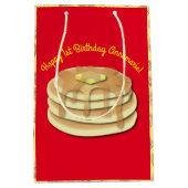 Pancake Birthday Party Flapjack Cute Kinder Medium Cadeauzakje (Voorkant)