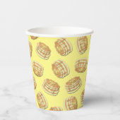 Pancake Birthday Party Flapjack Cute Kinder Paper  Papieren Bekers (Voorkant)