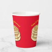 Pancake Birthday Party Flapjack Cute Kinder Papieren Bekers (Links)