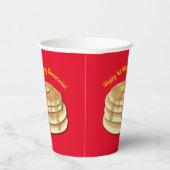 Pancake Birthday Party Flapjack Cute Kinder Papieren Bekers (Rechts)