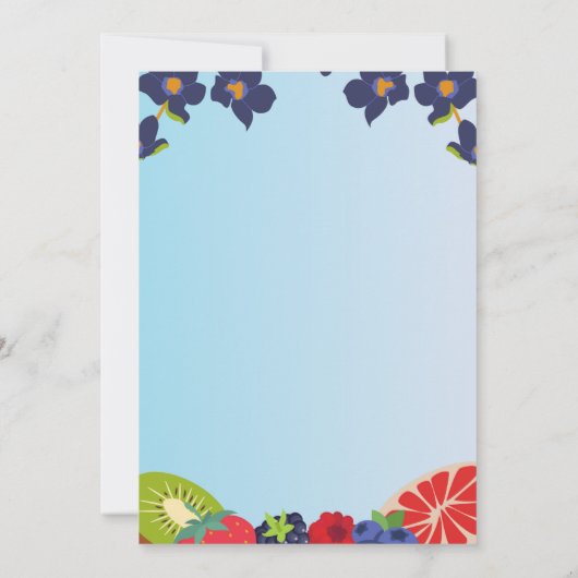 Pancake Birthday Uitnodiging (Achterkant)