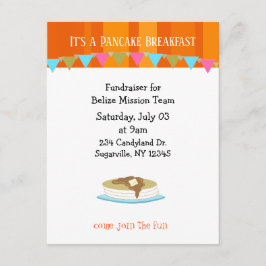 Pancake Breakfast Fundraiser Uitnodiging