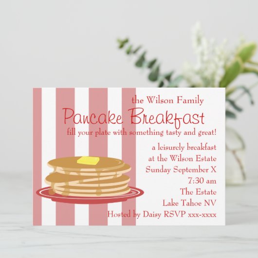 Pancake Breakfast Kaart (Staand voorkant)