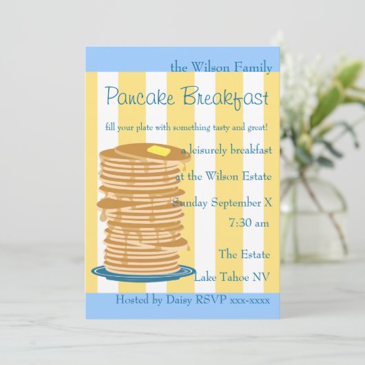 Pancake Breakfast Kaart (Staand voorkant)