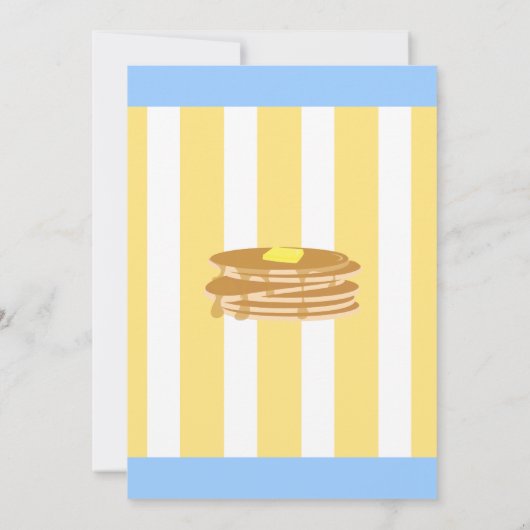 Pancake Breakfast Kaart (Achterkant)