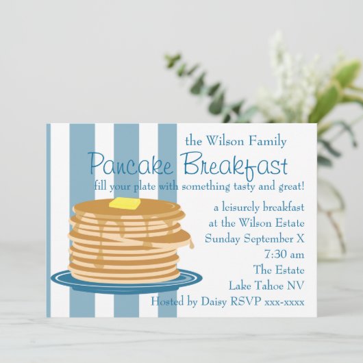 Pancake Breakfast Kaart (Staand voorkant)