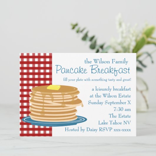 Pancake Breakfast Kaart (Staand voorkant)