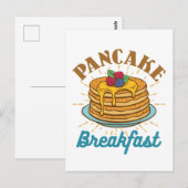 Pancake Breakfast  Pancakes Lover Briefkaart (Voorkant / Achterkant)