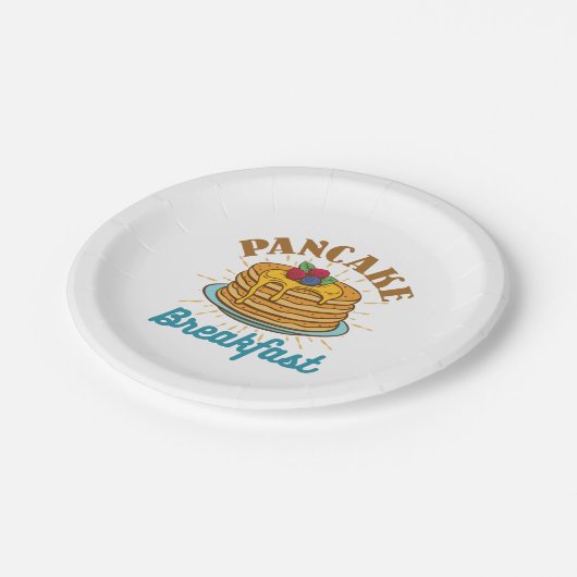 Pancake Breakfast  Pancakes Lover Papieren Bordje (Gekanteld)