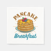Pancake Breakfast  Pancakes Lover Servet (Voorkant)