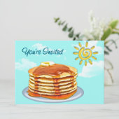 Pancake Breakfast Sun, Sky & Clouds Kaart (Staand voorkant)