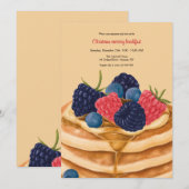 Pancake Breakfast Uitnodiging (Voorkant / Achterkant)