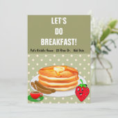 Pancake Breakfast-uitnodigingen Kaart (Staand voorkant)