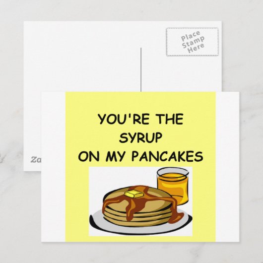 PANCAKE BRIEFKAART (Voorkant / Achterkant)