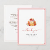 Pancake Brunch Vrijgezellenfeest Flat Bedankkaart (Voorkant / Achterkant)